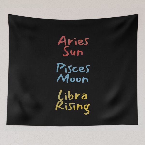 Item preview, Aries Sun Pisces Moon Libra Rising Text designed and sold by leomooncreates.