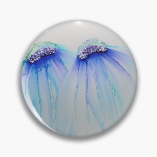 Item preview, Flower Double blue KleurRijk Els Delacourt designed and sold by KleurRijk.