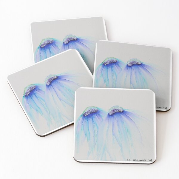 Item preview, Flower Double blue KleurRijk Els Delacourt designed and sold by KleurRijk.