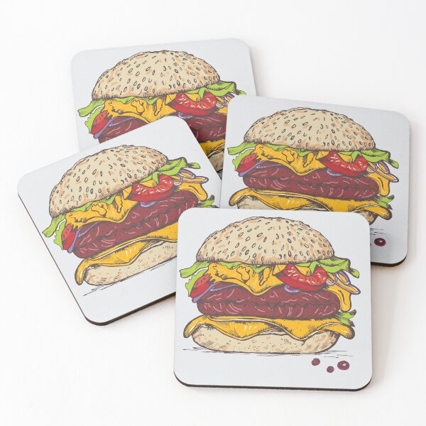 Item preview, Illustrated juicy cheeseburger designed and sold by IngaDesign.