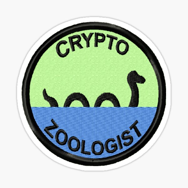 Cryptozoologist Geek Merit Badge Sticker