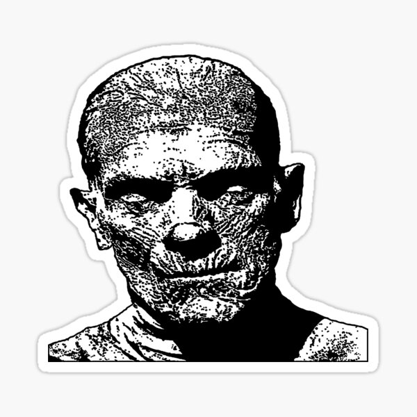 Franky Mugshot Tattooed Smoking Frankenstein Lowbrow Fine Art Print Lithograph