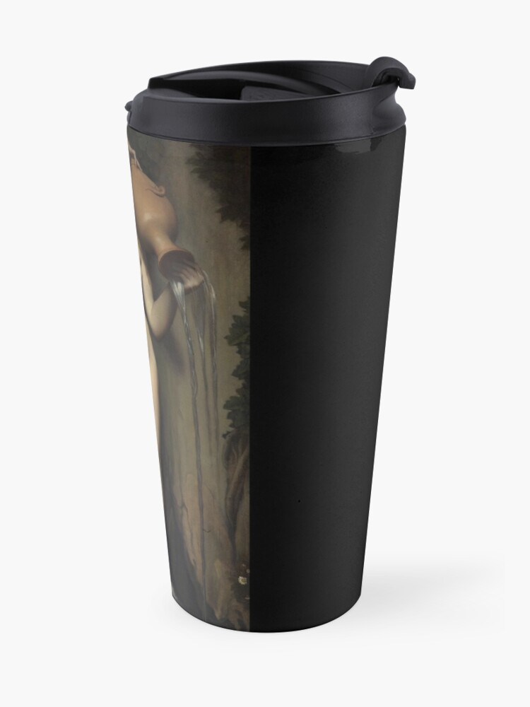 Alternate view of The Source - La Source - Jean Auguste Dominique Ingres Travel Mug