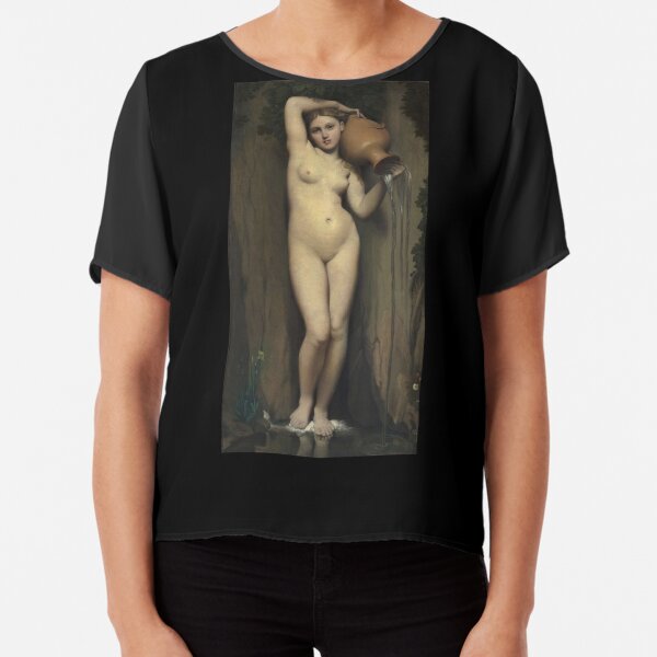 Painting Prints on Awesome Products,  The Source - La Source - Jean Auguste Dominique Ingres Chiffon Top