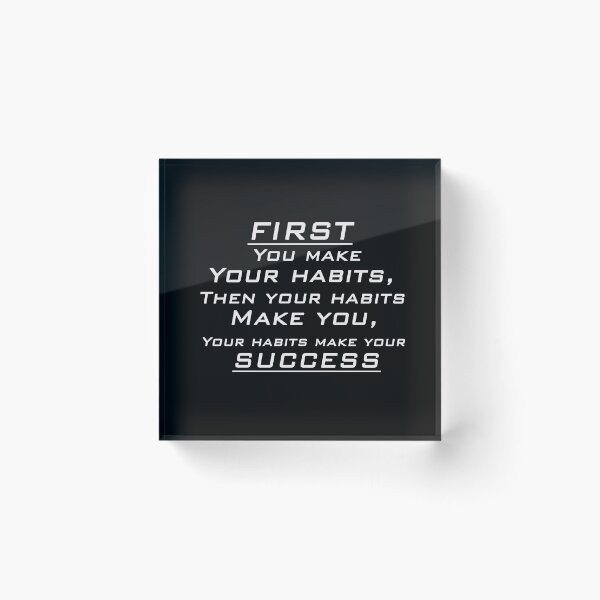 Item preview, Make your habits, your habits make your success !  designed and sold by Be-Minimalist.