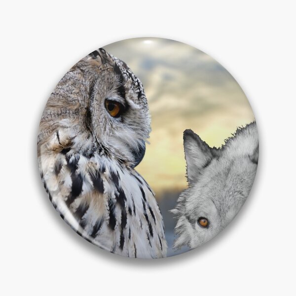 Item preview, wolves and owls designed and sold by johnnyssandart.