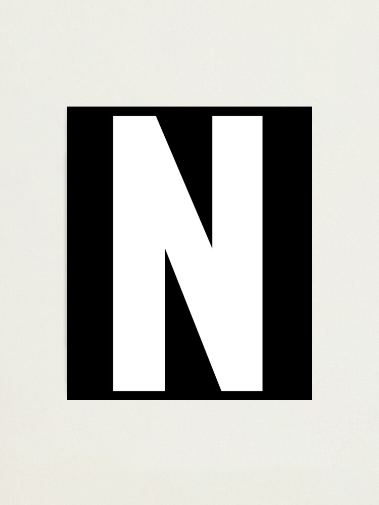 n letter of abc letter n photographic print for sale by letterbase redbubble