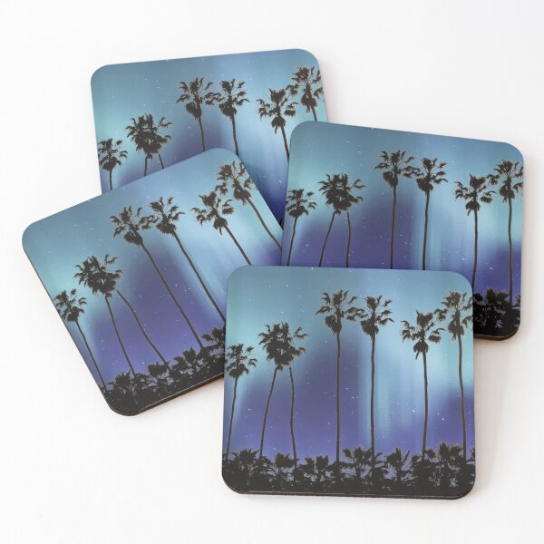 Item preview, Palm Trees and Aurora Night Sky  designed and sold by mariagram17.