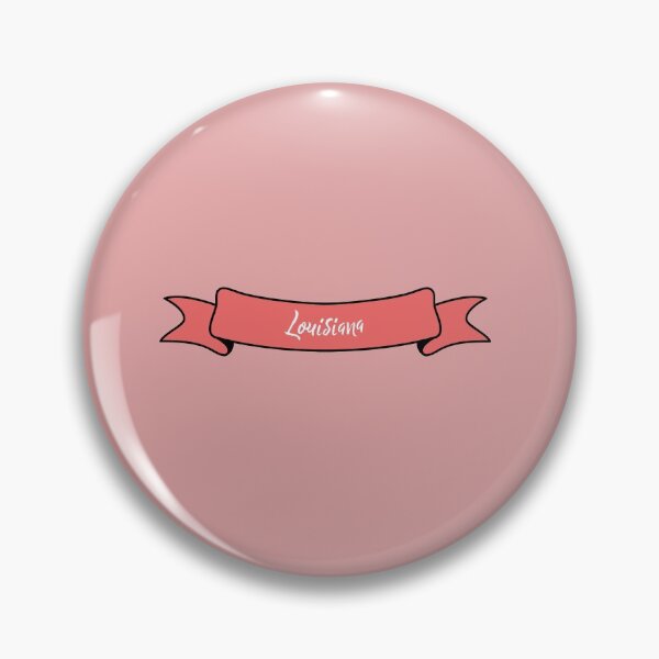 Item preview,  Louisiana - Ribbon Label (pink) designed and sold by CityCollection.