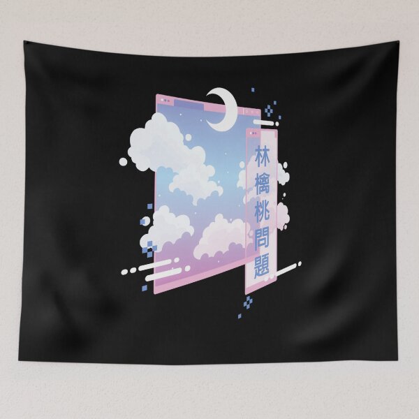 Item preview, Vaporwave Art - 80s Retro Vaporwave Pastel Goth Soft Grunge Kawaii Moon designed and sold by Hitagivapor.