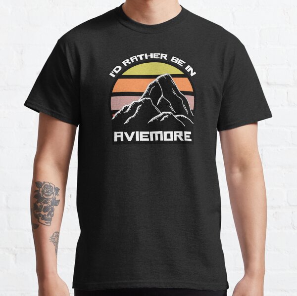 I'd Rather Be In Aviemore Vintage Sunset Souvenir Classic T-Shirt