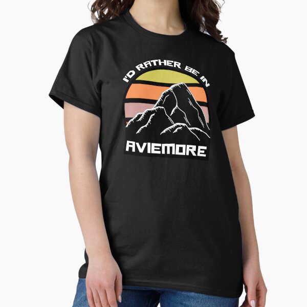 I'd Rather Be In Aviemore Vintage Sunset Souvenir Classic T-Shirt