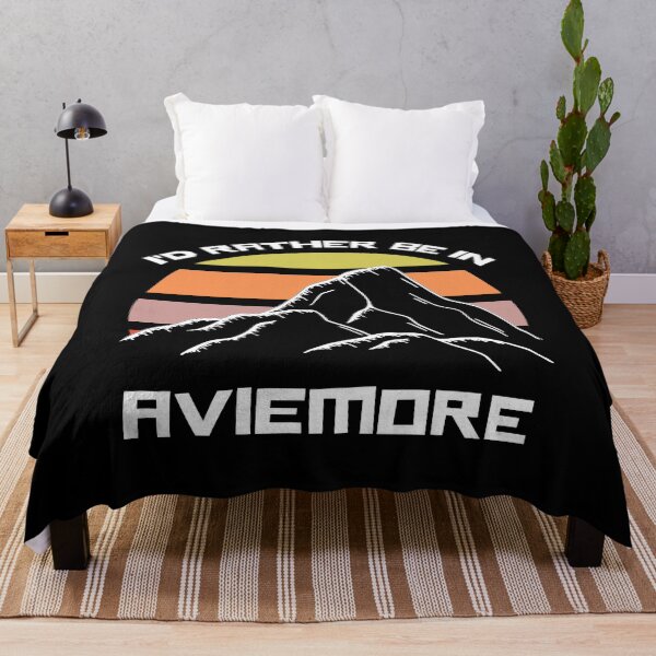 Item preview, I'd Rather Be In Aviemore Vintage Sunset Souvenir designed and sold by billingtonpix.