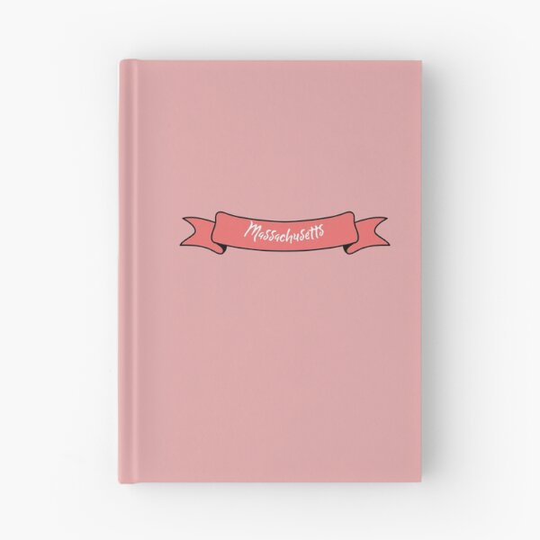 Item preview, Massachusetts - Ribbon Label (pink) designed and sold by CityCollection.