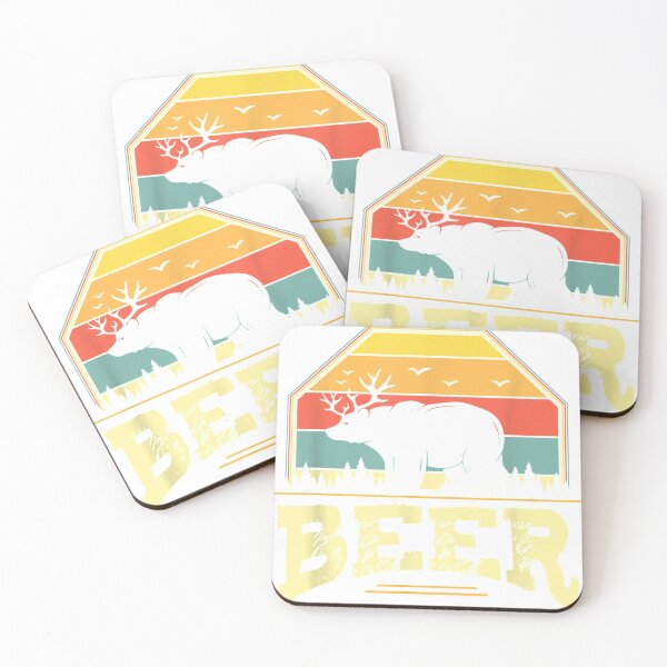 Item preview, Bear Deer Funny Beer Retro Vintage Sunset Camiseta designed and sold by ImartX.