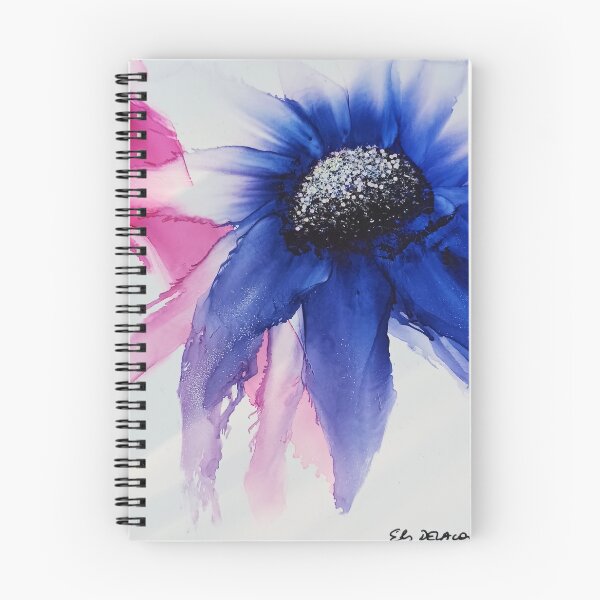 Item preview, Flower blue pink KleurRijk Els Delacourt designed and sold by KleurRijk.
