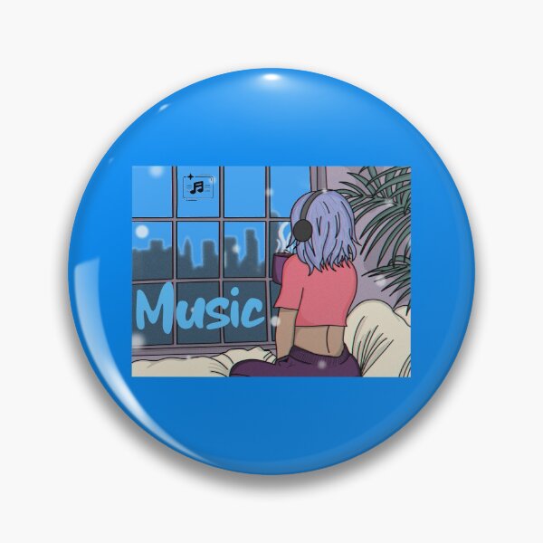 Item preview, Music! Band Piano Orchestra Girl Guitar designed and sold by musicmusicpin.
