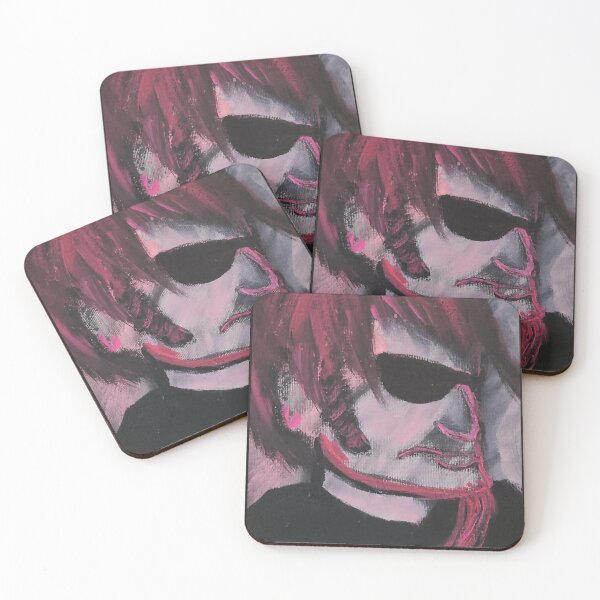 Item preview, Layne portrait in pink and blacks designed and sold by Raineylanes.