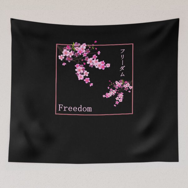Item preview, Vaporwave Aesthetic Art - Japón Sakura Korean Freedom Kanji designed and sold by Hitagivapor.