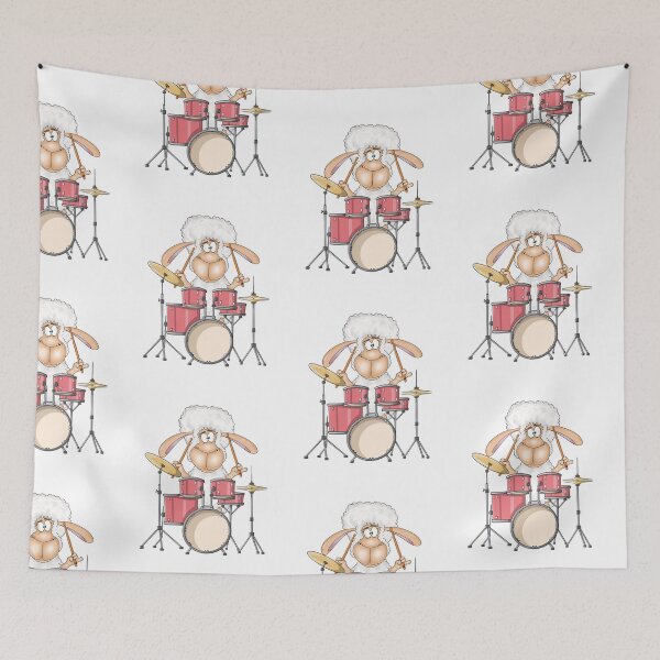 Item preview, Drummer Sheep designed and sold by Balazs Borzon.