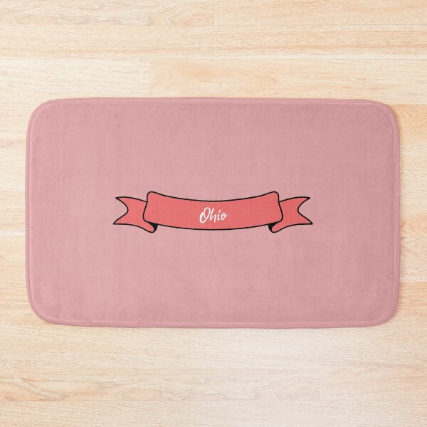 Item preview, Ohio - Ribbon Label (pink) designed and sold by CityCollection.
