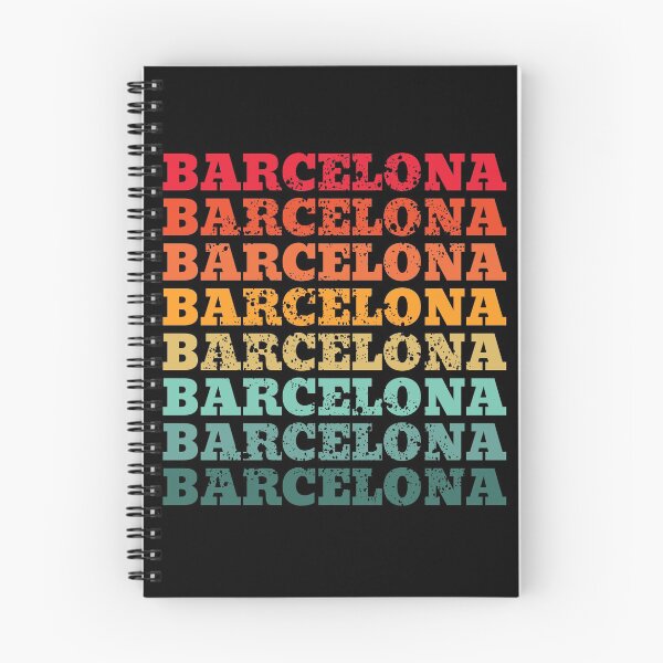 Item preview, Barcelona - repeated retro vintage sunset colors with a distressed design effect designed and sold by Rhu Creations.