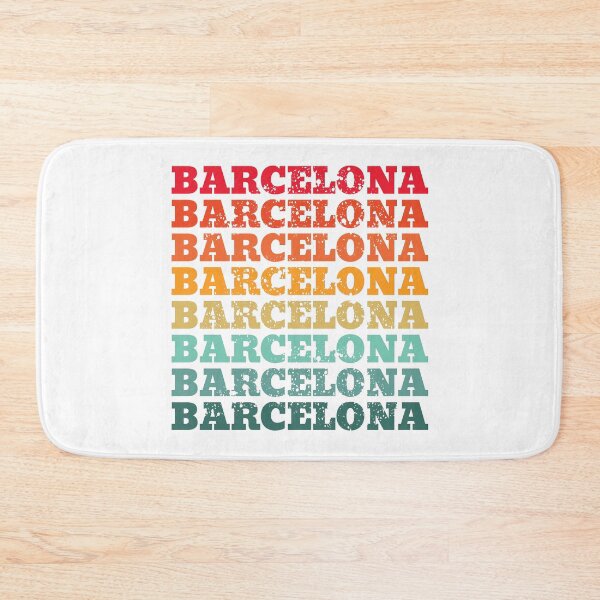 Item preview, Barcelona - repeated retro vintage sunset colors with a distressed design effect designed and sold by Rhu Creations.