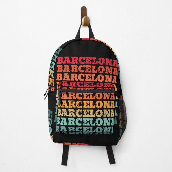 Item preview, Barcelona - repeated retro vintage sunset colors with a distressed design effect designed and sold by Rhu Creations.