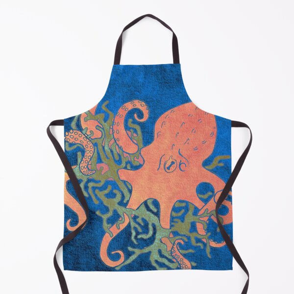 Item preview, Little orange octopus designed and sold by CreativeIsland.