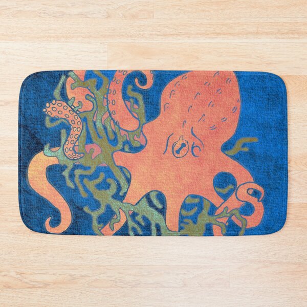 Item preview, Little orange octopus  designed and sold by CreativeIsland.