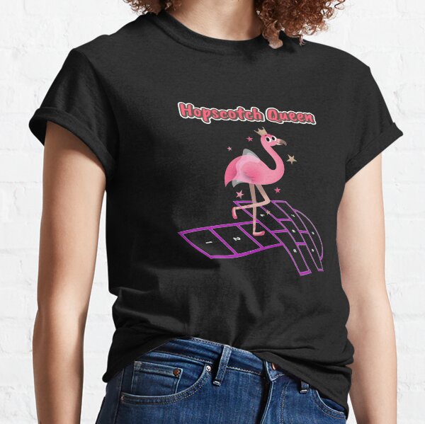 flamingo hopscotch shirt