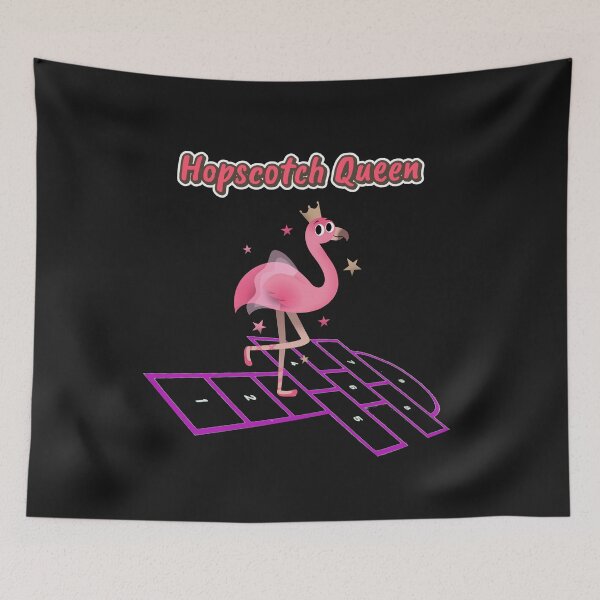 Item preview, Flamingo Playing Hopscotch designed and sold by thersant.
