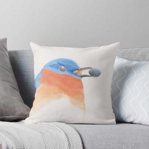 Item preview, angry bluebird with blueberry designed and sold by TheWaterBirds.