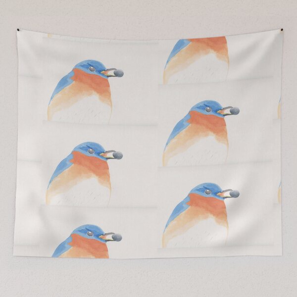 Item preview, angry bluebird with blueberry designed and sold by TheWaterBirds.