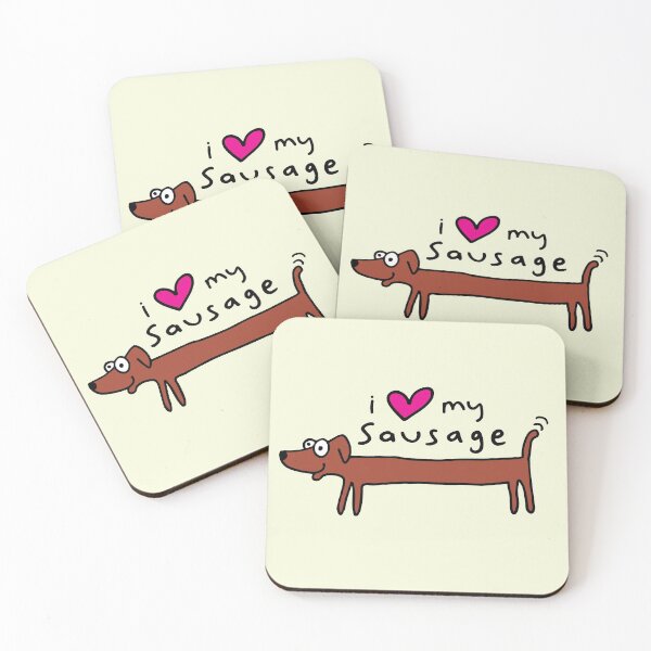 Item preview, I love my sausage dog designed and sold by happysketchy.
