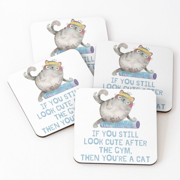 Item preview, Funny - Gym Cat designed and sold by iamwowie.