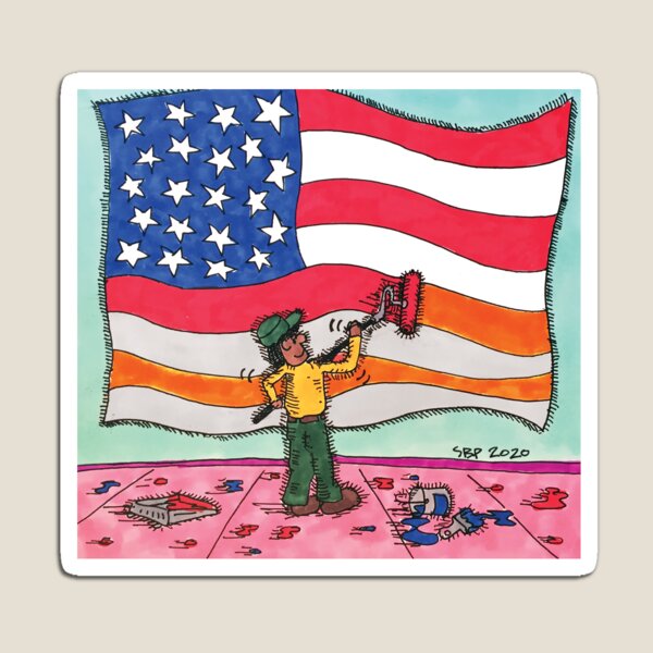 Sprucing Up The Flag Magnet