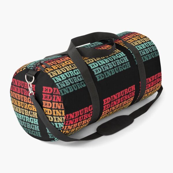 Item preview, Edinburgh - repeated retro vintage sunset colors with a distressed design effect designed and sold by Rhu Creations.
