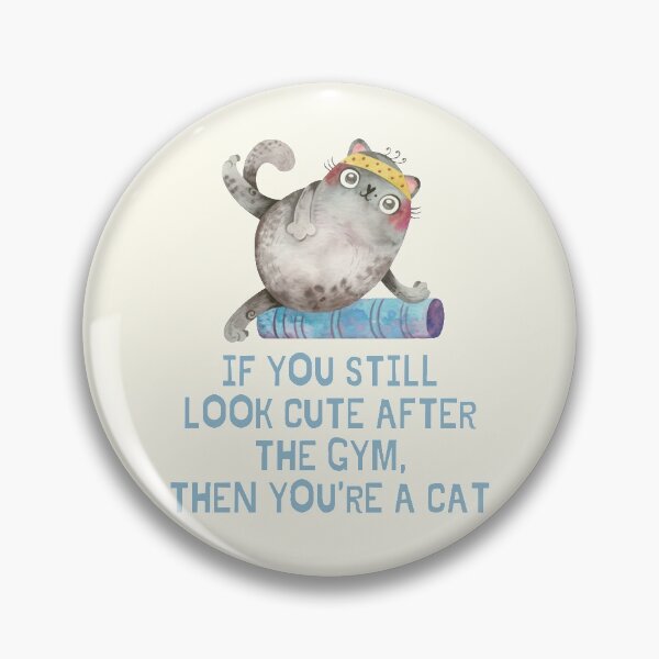 Item preview, Funny - Gym Cat (Ivory) designed and sold by iamwowie.