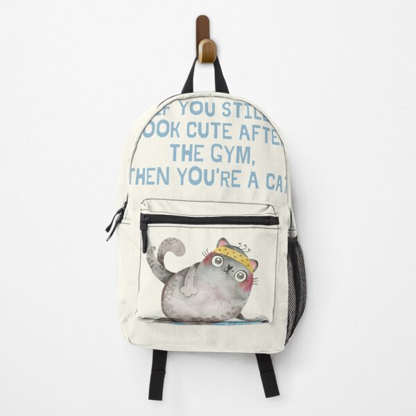 Item preview, Funny - Gym Cat (Ivory) designed and sold by iamwowie.