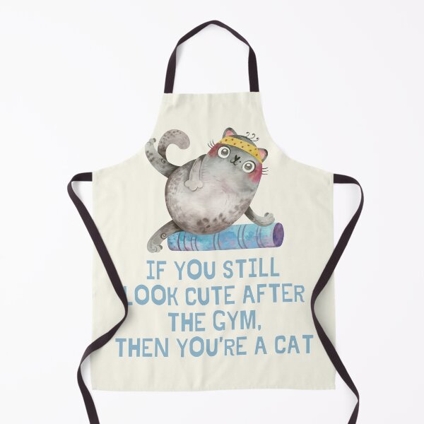Item preview, Funny - Gym Cat (Ivory) designed and sold by iamwowie.