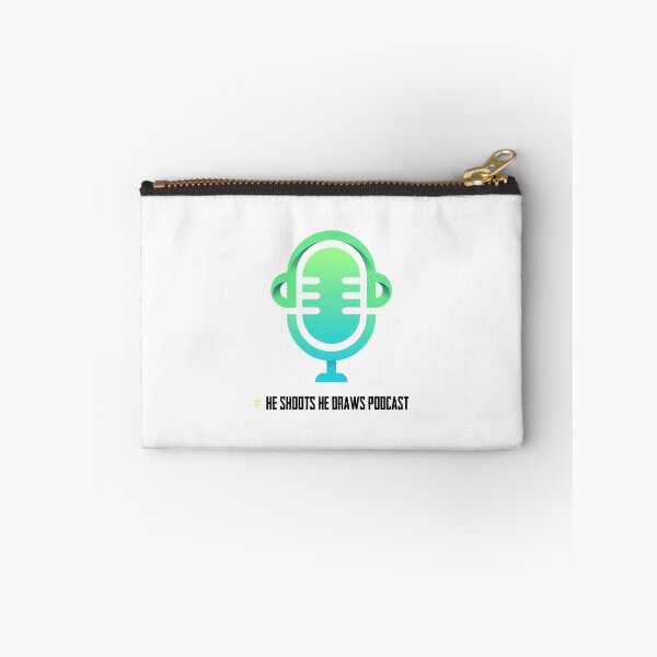 Item preview, HE SHOOTS HE DRAWS PODCAST designed and sold by magicos1.