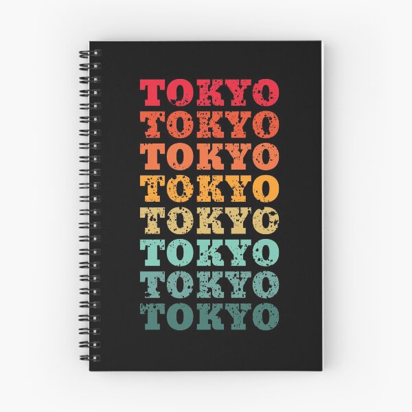 Item preview, Tokyo - repeated retro vintage sunset colors with a distressed design effect designed and sold by Rhu Creations.