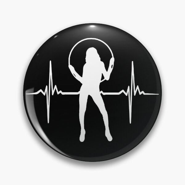 Item preview, HULA HOOP Girl - Heartbeat EKG Heart Line Mama Hullern designed and sold by urban-design.