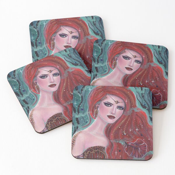 Item preview, Garnet Mermaid with betta fish by Renee Lavoie designed and sold by Renee Lavoie.