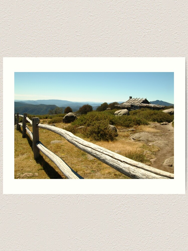Alternate view of Joe Mortelliti Gallery - Craig's Hut, Mt Stirling, alpine Victoria, Australia. Art Print
