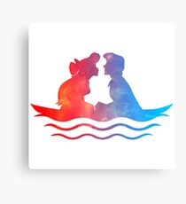 Boat Ride Kiss Canvas Print