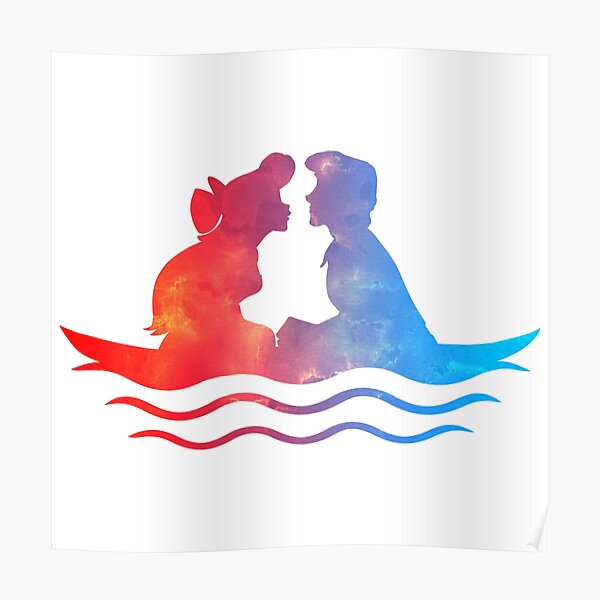 Boat Ride Kiss Poster