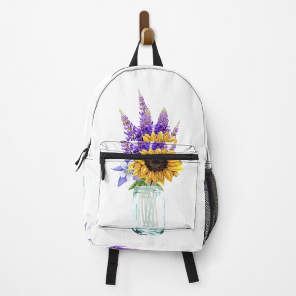 Item preview, Mason Jar with a Bouquet of Lavender and Sunflower. designed and sold by Pavnud.