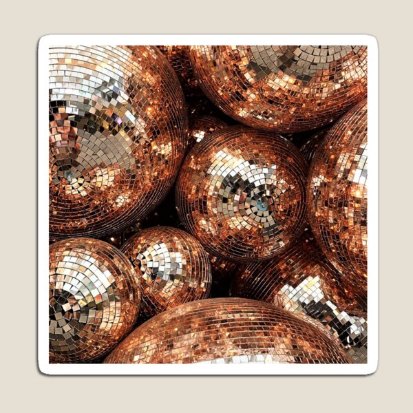 Celebration disco balls, rose gold 2 Greeting Card for Sale by  DeVeauDesign